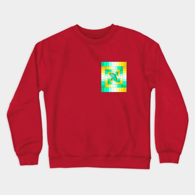 Green Pilled Crewneck Sweatshirt by bestape